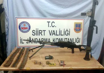 Siirt'te PKK cephaneliği ele geçirildi