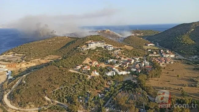 Muğla'nın Datça ilçesinde Kargı mevkindeki ormanlık alanda yangın! 6 helikopter 3 uçakla olay yerine anında müdahale 11