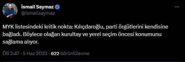 1686342530774.jpg CHP'lilerden Kılıçdaroğlu'na adaylık sözleri sonrası yaylım ateşi: İstifa et be adam! Sinir hastası ettin bizi... - 3