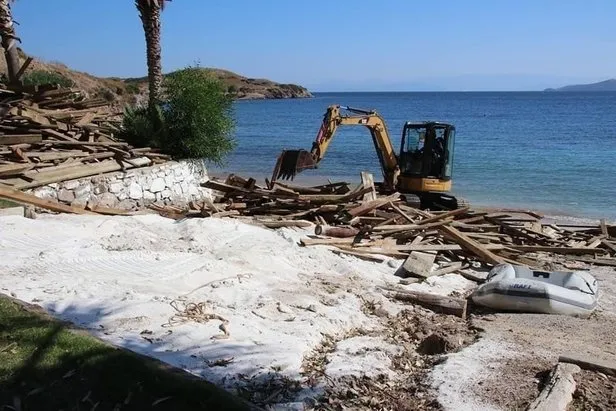 Dodo Beach’te yıkım tekrar başladı! Cumhurbaşkanlığı kararnamesi sonrası harekete geçildi