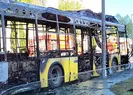 Başakşehirde İETT otobüsü yandı