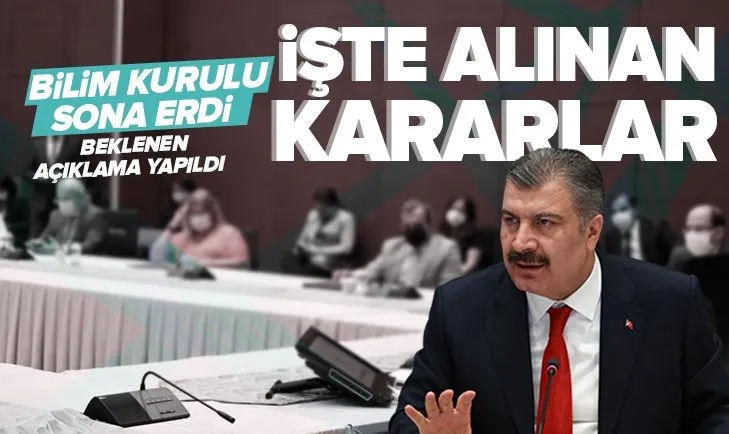 Son dakika: Koronavirüs Bilim Kurulu toplandı: Sağlık Bakanı Fahrettin Koca’dan yazılı açıklama