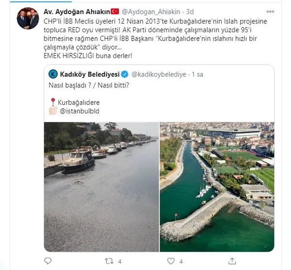 AK Parti'den Ekrem İmamoğlu ve Kadıköy Belediyesi'ne eleştiri: “Buna emek hırsızlığı derler!” - 1