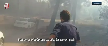 A Haber ekibi alev kapanında kaldı! Dehşet anlarını böyle anlattı: Nasıl çıkacağımızı şaşırdık