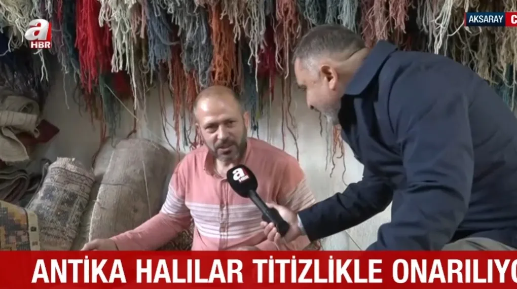 Antika halılar usta ellerde hayat buluyor