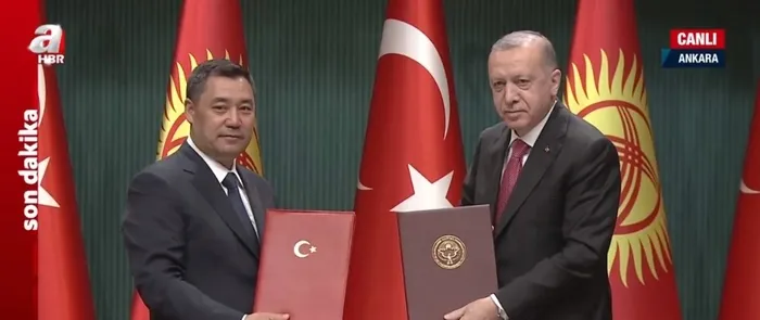 Başkan Erdoğan ile Kırgızistan Cumhurbaşkanı Sadır Caparov'dan önemli açıklamalar! 7 önemli anlaşma... - 2