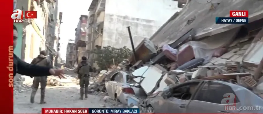 Korku filmini aratmayan görüntüler! Hatay Defne’de sokaklar enkaz yığını | A Haber görüntüledi 6