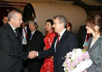 Cumhurbaşkanı Erdoğan Çin'e geldi