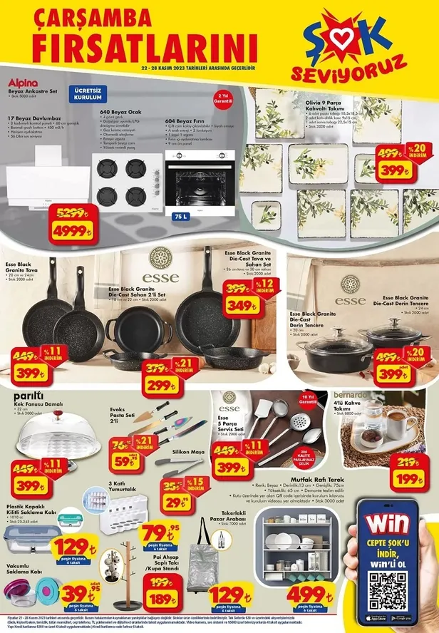 25 Kasım ŞOK aktüel ürünler kataloğu yayında! ŞOK’ta Mutfak gereçleri, haklı, hijyen ürünleri, gıda, teknolojik ürünler şaşırtıcı fiyata satılıyor