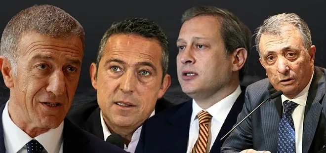 Beşiktaş, Fenerbahçe, Galatasaray ve Trabzonspor’un başkanları canlı yayında açıklamalarda bulundu