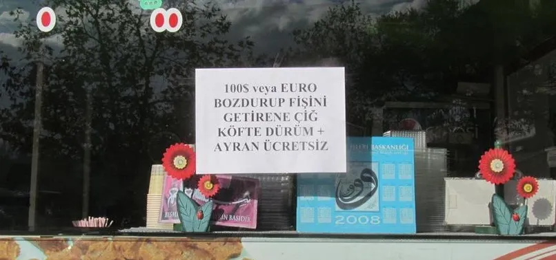 Esnaftan döviz bozdurana ikram