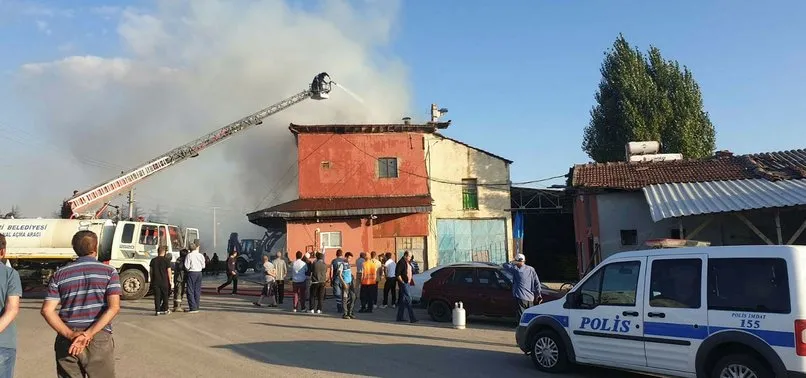 Bilecik'te değirmen yangını