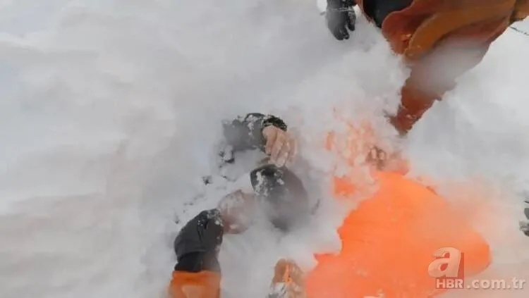 Çığ altında kalan kadın kayakçılar böyle kurtarıldı 2