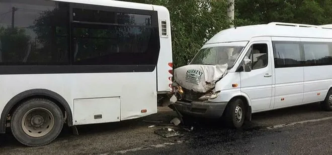 Diyarbakır’da minibüs otobüse çarptı: 20 yaralı