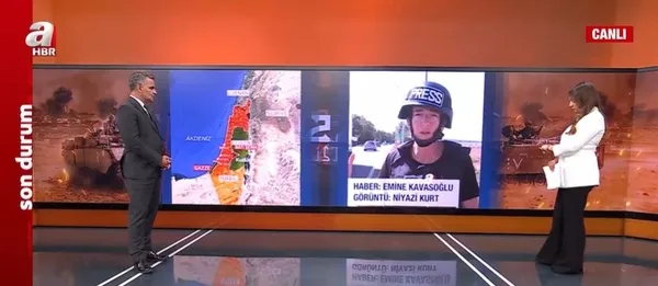 A Haber çatışma bölgesinde | İsrail tankları Gazze sınırında! Namlular sivillere dönmüş durumda