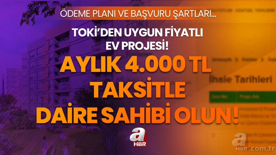 Taksitler 4.000 TL'den başlıyor! TOKİ'den ev sahibi olmak isteyenlere müjde! 2+1, 3+1, 4+1 daire fiyatları Eylül listesi 2023! 1