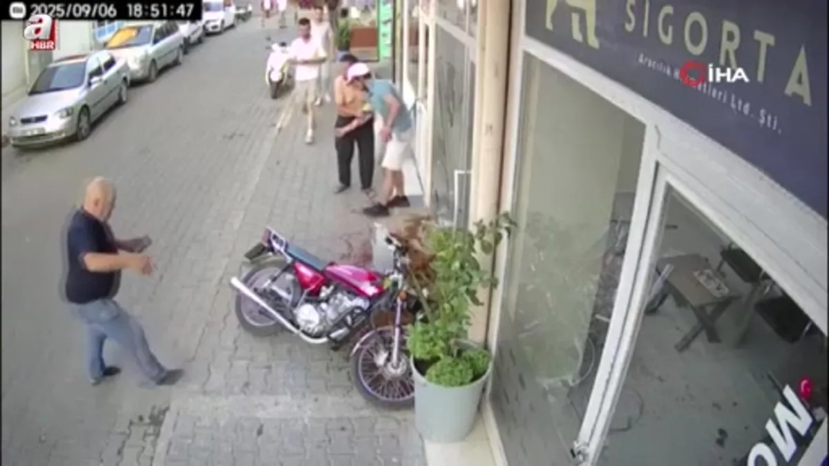 Motosiklet iş yerine girdi