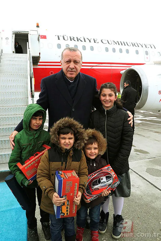 Başkan Erdoğan'a Erzurum'da sıcak karşılama 4