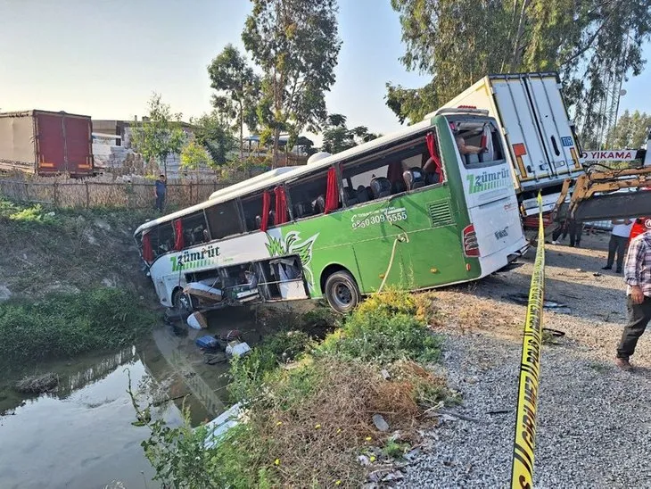 Mersin’de yolcu otobüsü ile kamyon çarpıştı! Ölü ve yaralılar var