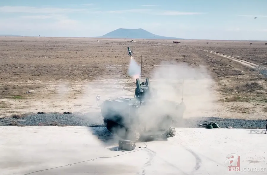 Türkiye'nin tank avcısı milli füzeyle vurdu 4