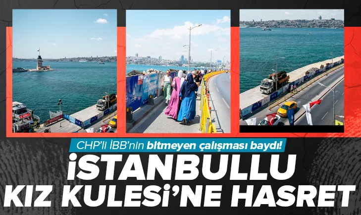 İstanbullu Kız Kulesine hasret kaldı!