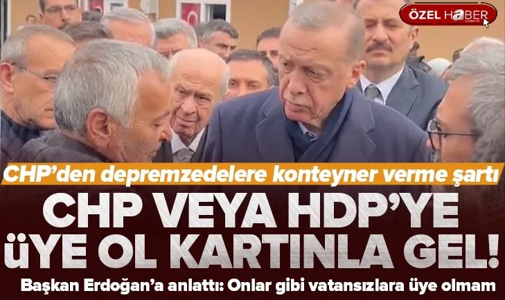 CHP’den konteyner şartı: HDP veya CHP üyeliği