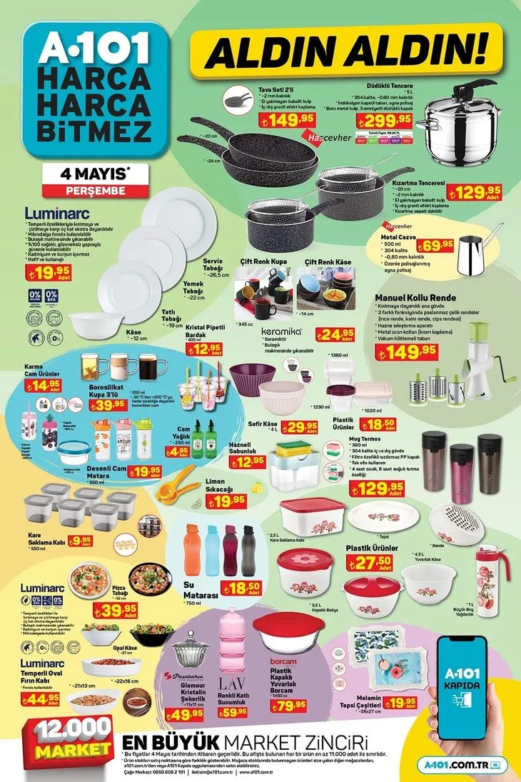 A101 güncel aktüel katalog listesi! 4 Mayıs bugün Perşembe A101’e neler gelecek? Aylık 2.166 TL’lik taksitle Benzinli Moped yerini aldı! İşte tam liste...