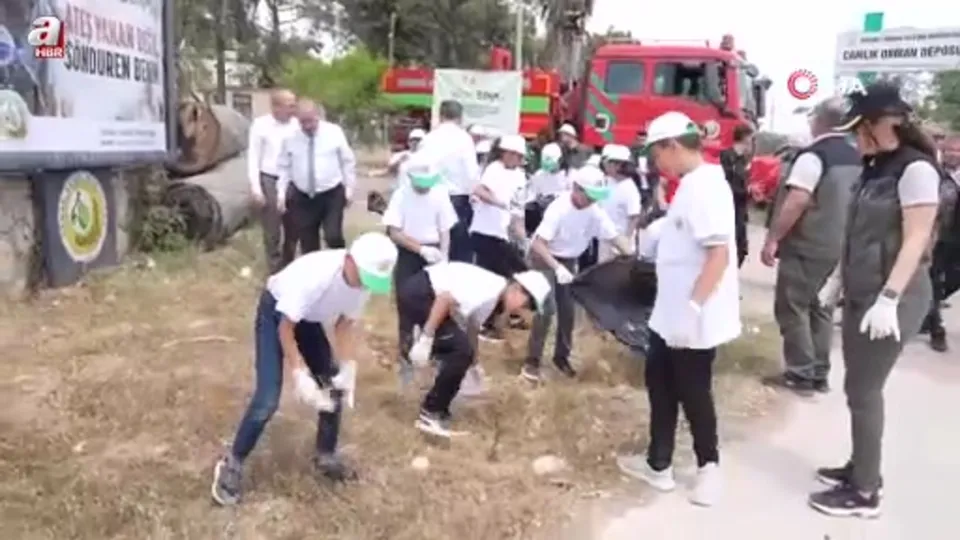 Öğrenciler çevre temizliği yaptı