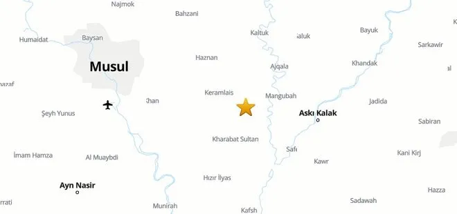 Son dakika: Irak’ın Musul kentinde 4,3 büyüklüğünde deprem