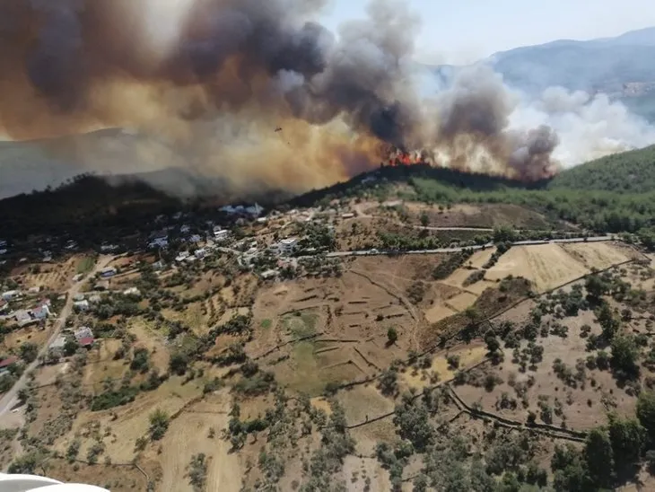 Muğla’dan art arda yangın haberleri! Köylüler evlerini terk ediyor