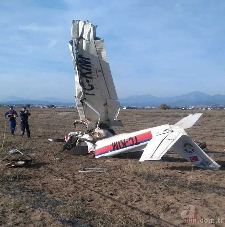 Antalya’da eğitim uçağı düştü: 2 ölü
