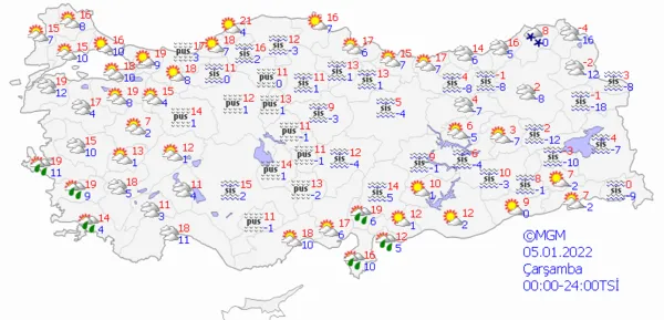 1641306817814.png Kuvvetli sağanak yağış geliyor! Çok sayıda il için gün verildi! İstanbul Ankara İzmir'de bu hafta hava durumu nasıl olacak? - 7