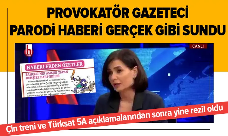 Özlem Gürses bu kez karikatürü haber gibi sundu