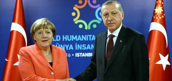 Başkan Erdoğan, Merkel ile görüştü