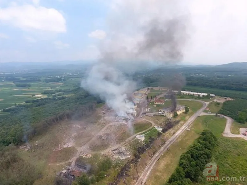 Son dakika: Sakarya Hendek'te havai fişek fabrikasında patlama! A Haber ekipleri patlama bölgesinde! İşte ilk görüntüler 12