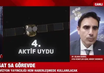 Uydu Hizmetleri Genel Müdür Yardımcısı Dr. Selman Demirel'den A Haber'de TÜRKSAT 5A değerlendirmesi!