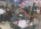 Lokantada avukata saldırı kamerada