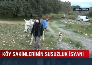 Turizm cenneti Bodrum'da suyu olmayan köy!