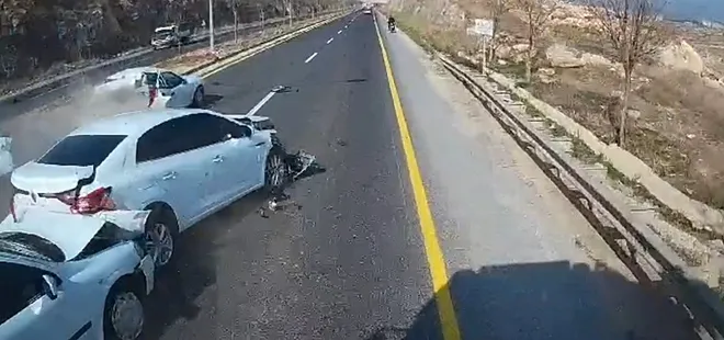 Şanlıurfa'da zincirleme trafik kazası! İşte kayda alınan o anlar