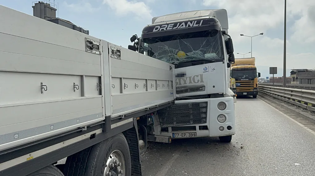 Samsun’da tır başka bir tıra arkadan çarptı