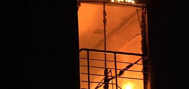 Kırıkkale’de korkutan yangın! Mahsur kalan vatandaş camdan atladı