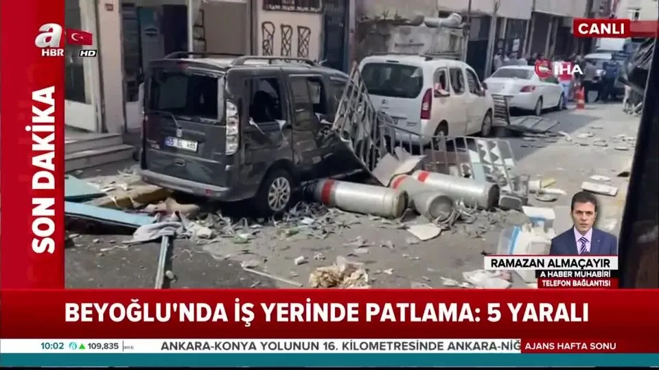 İstanbul’da patlama! Yaralılar var A Haber muhabiri son durumu aktardı |Video