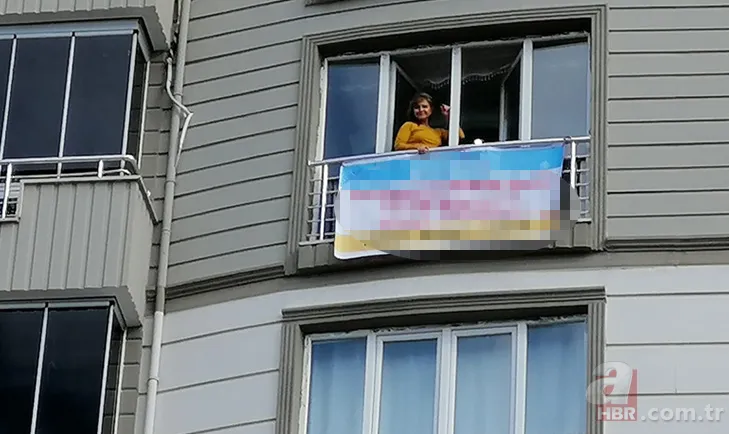 Sağlık Bakanı Fahrettin Koca tavsiye edince evinin camına bu afişi astı! Koronavirüs bitene kadar... 1