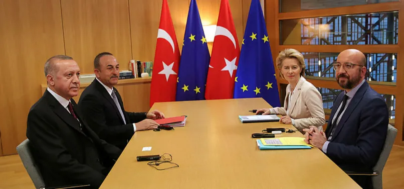 Başkan Erdoğan Michel ve Leyen ile görüştü