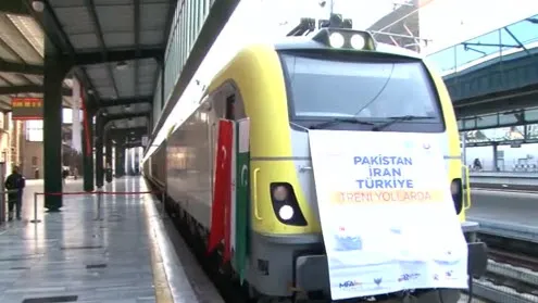 Yeniden sefere başlayan İslamabad-Tahran-İstanbul yük treni Ankara'ya ulaştı - 2