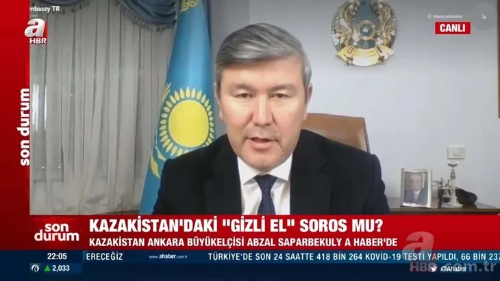 Kazakistan’da neler oluyor? Kazakistan’daki gizli el Soros mu? Ankara Büyükelçisi A Haber’e açıkladı