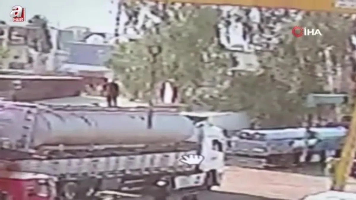 Şırnak'ta tanker değişimi sırasında vinç halatı koptu