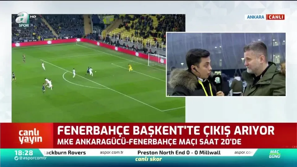 Ankaragucu Fenerbahce Maci Canli Anlatim Izle Video Bein Sports Canli Skor Ahaber Video Izle