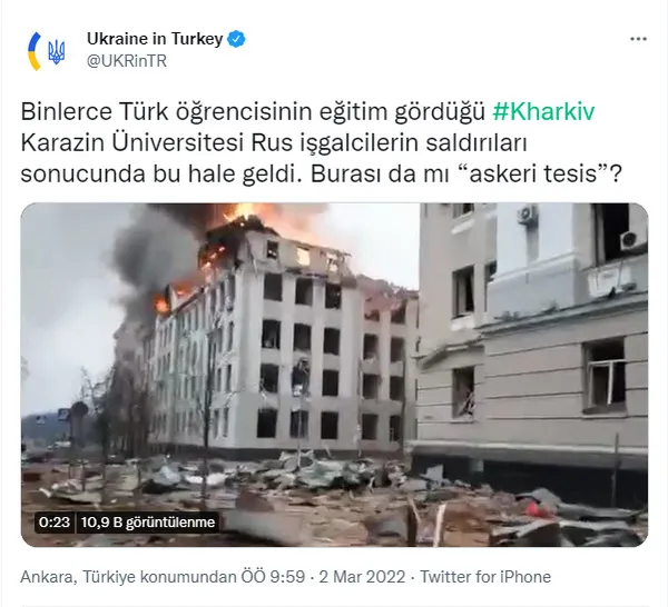 Rusya Ukrayna savaşında 7. gün! Harkov’da polis merkezi vuruldu | Ukrayna Rusya savaşından son dakika çatışma görüntüleri