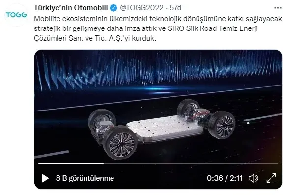 Yerli otomobilde yeni gelişme! TOGG: SIRO Silk Road Temiz Enerji Çözümleri kuruldu | Yerli otomobil fiyatı... - 3